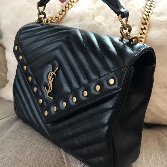YSL Saint Laurent College Crossbody- Black SOLD - Picture 2 of 14